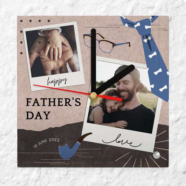 Crystal Slate Clock Father's Day
