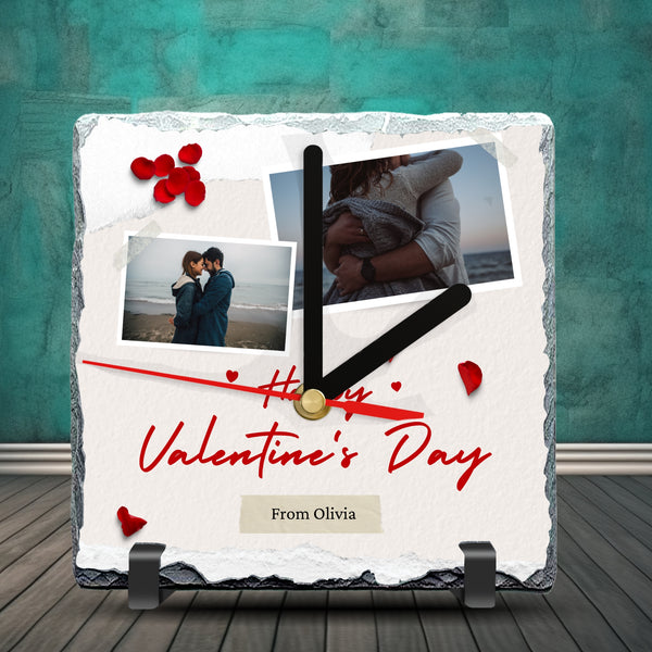 Slate Clock – Valentine’s Day