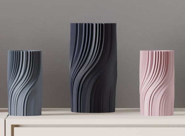 Twisted Vase – Elegant Spiral Design