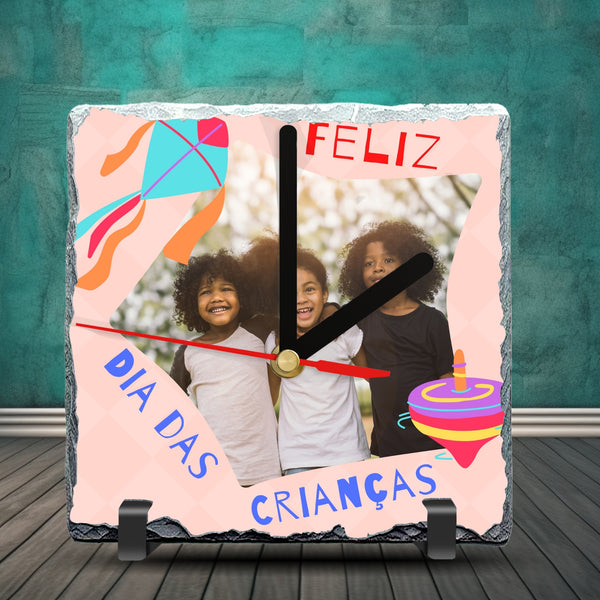 Children’s Day Slate Clock