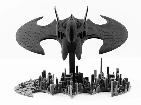 Batwing over Gotham City