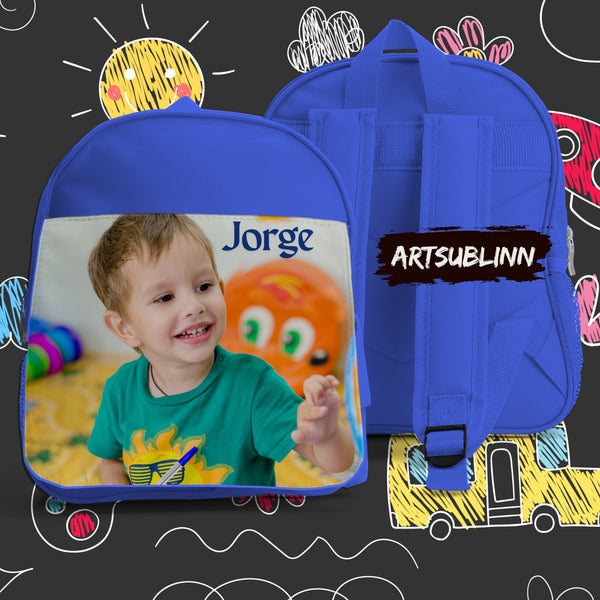 Blue School Backpack
