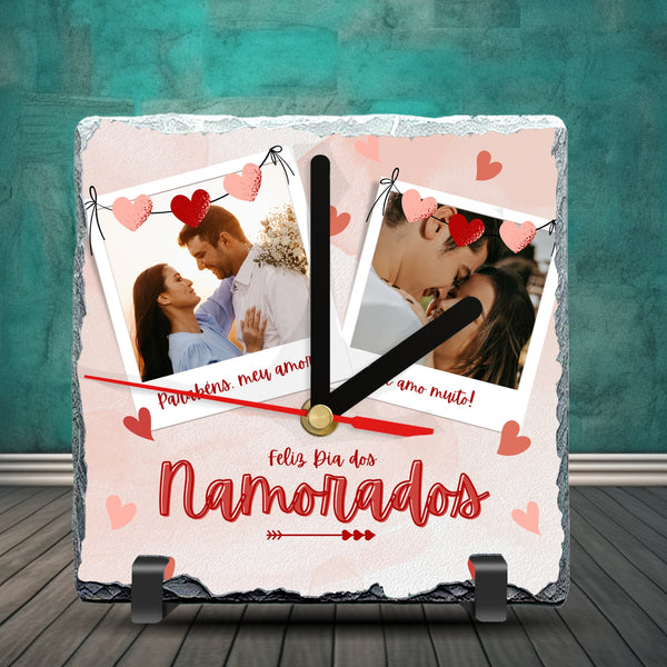 Slate Clock – Valentine’s Day
