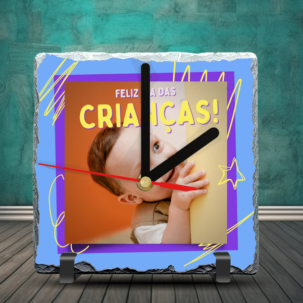 Children’s Day Slate Clock
