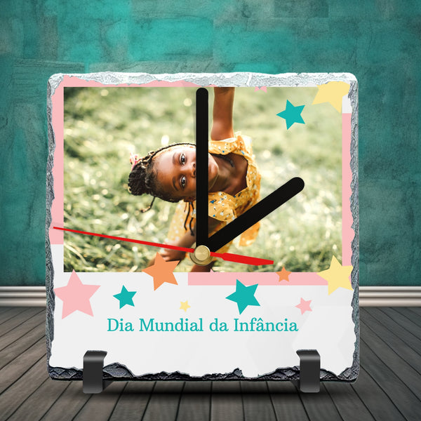 Children’s Day Slate Clock