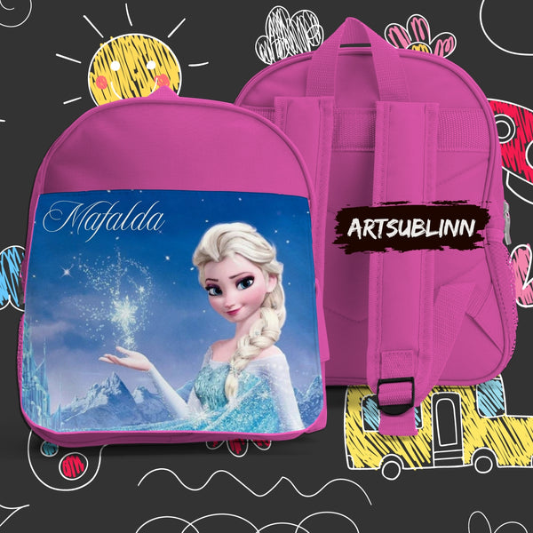 Pink School Backpack + Bottle