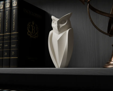 Elegant Owl Figurine
