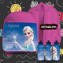 Mochila Escolar Rosa + Garrafa